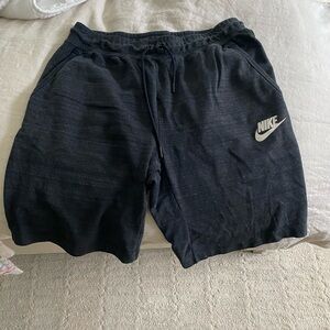 Nike Black Athletic Shorts with Elastic Waistband